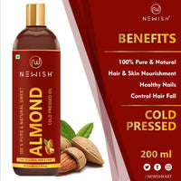 Thumbnail for Newish Pure & Natural Sweet Almond Oil for Hair & Skin - Distacart