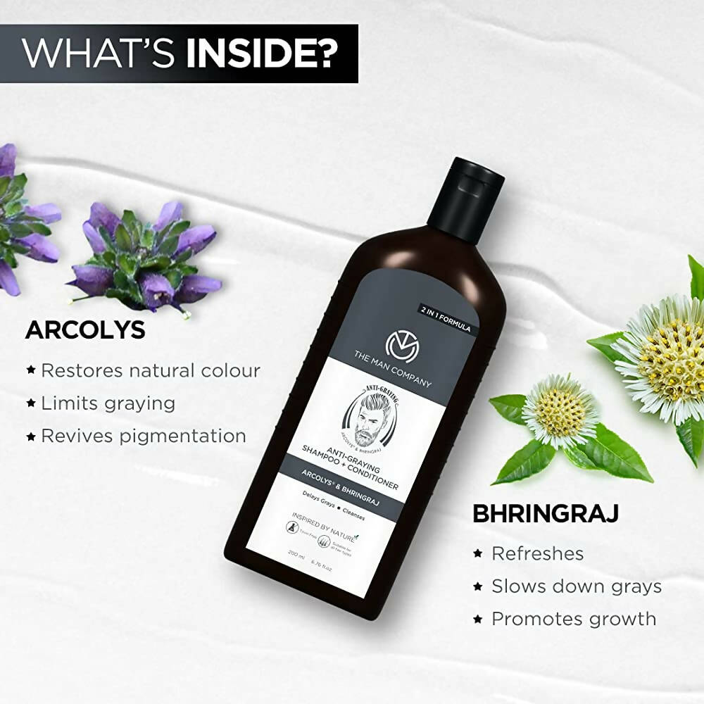 The Man Company Anti-Graying Shampoo & Conditioner for Men - Distacart