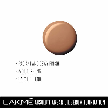 Lakme Absolute Argan Oil Serum Foundation with SPF 45 - Natural Light - Distacart