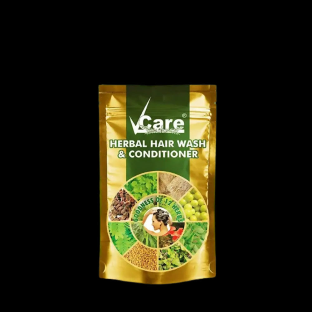 VCare Herbal Hair Wash Powder And Conditioner - Distacart