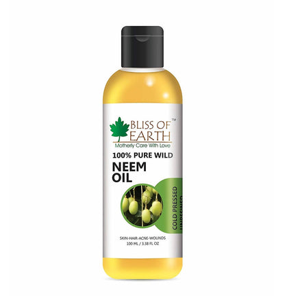 Bliss of Earth 100% Pure Wild Neem Oil - Distacart