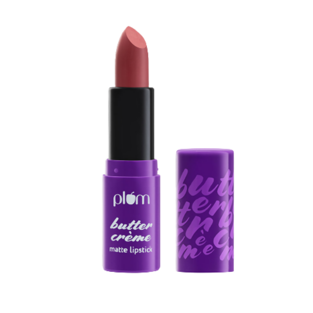 Plum Butter Crème Matte Lipstick Crimson Crush - 124 (Carmine Pink) - Distacart
