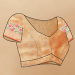 Thumbnail for Lorenvalley Fashion Orange Soft Silk Woven Design with Zari Weaving Leheriya Design Saree - Distacart