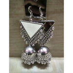 Thumbnail for Latest Fashion Silver Oxidized Mirror Design Jhumka Party wear Earrings