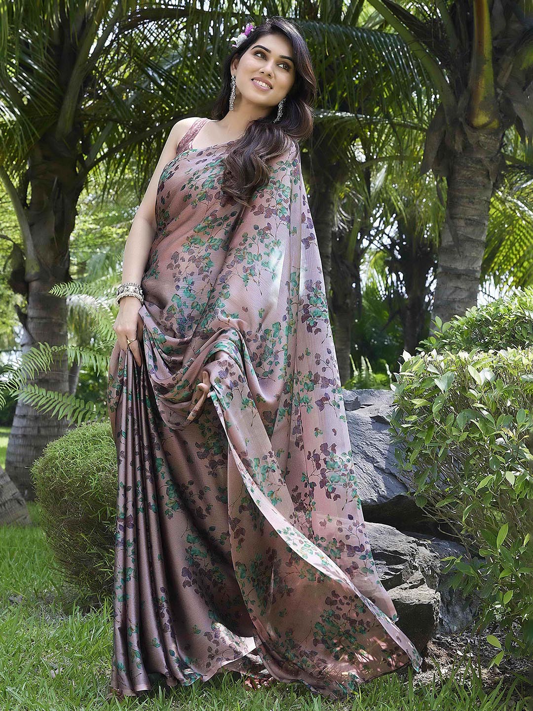 Kalini Floral Printed Saree - Distacart