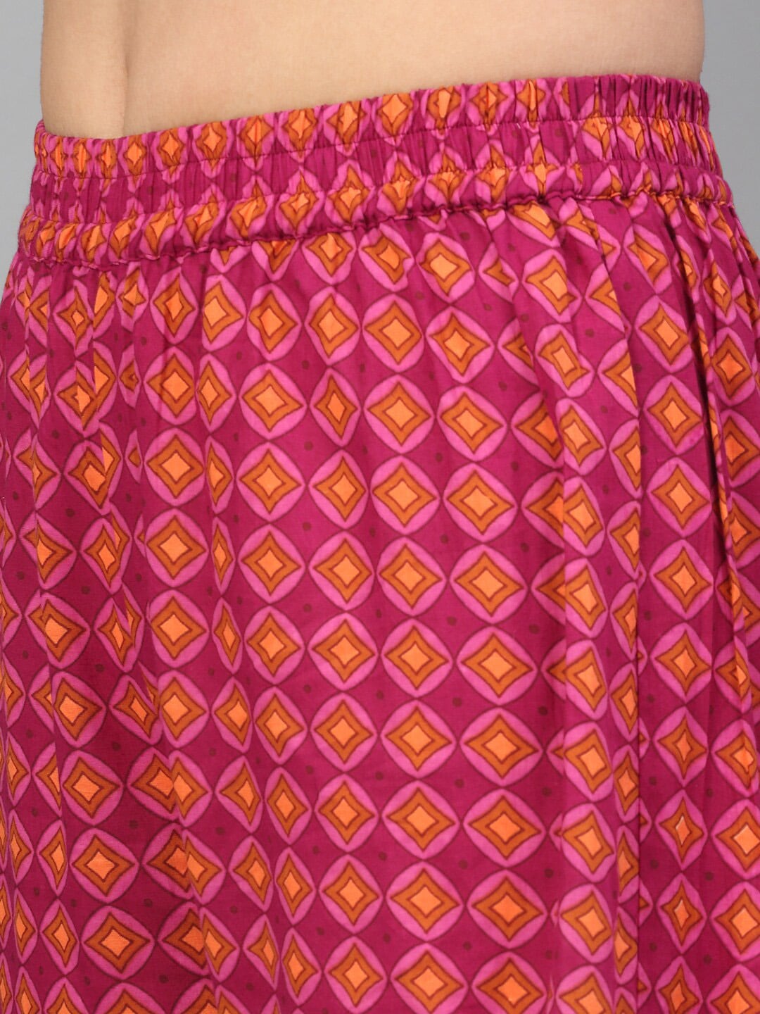 Kalini Floral Printed Empire Pure Cotton Kurta with Sharara & With Dupatta - Distacart