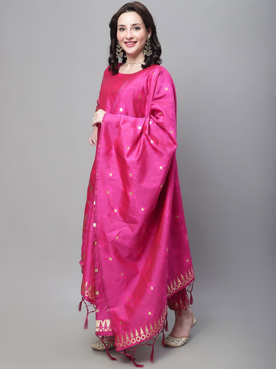 Kalini Self Design Kurta with Trousers & With Dupatta - Distacart