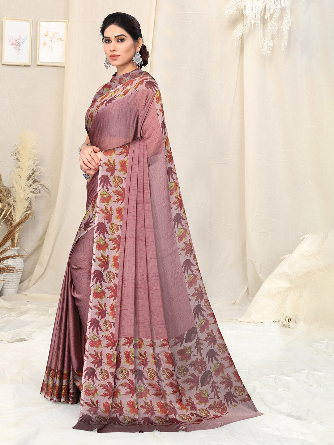 Kalini Printed Border Saree - Distacart