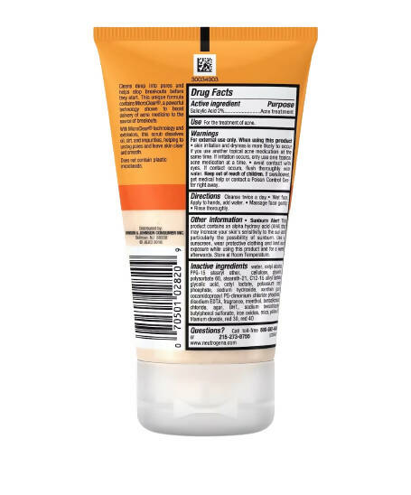 Neutrogena Oil-Fresh Acne Wash Daily Scrub - Distacart