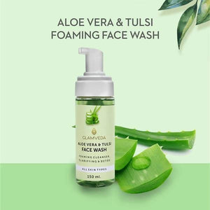 Glamveda Aloe Vera & Neem Tulsi Clarifying Foaming Face Wash