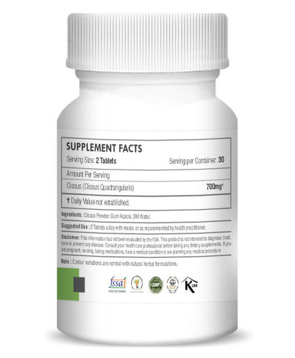 H&C Herbal Cissus / Hadjod Tablets - Distacart