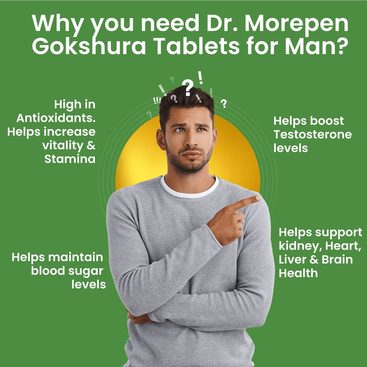 Dr. Morepen Gokshura and Testo Boost Tablets Combo for Men - Distacart