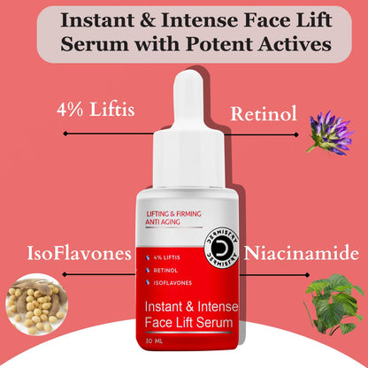Dermistry Anti Aging Instant Intense Face Lift Serum & Instant Intense Face Mask - Distacart