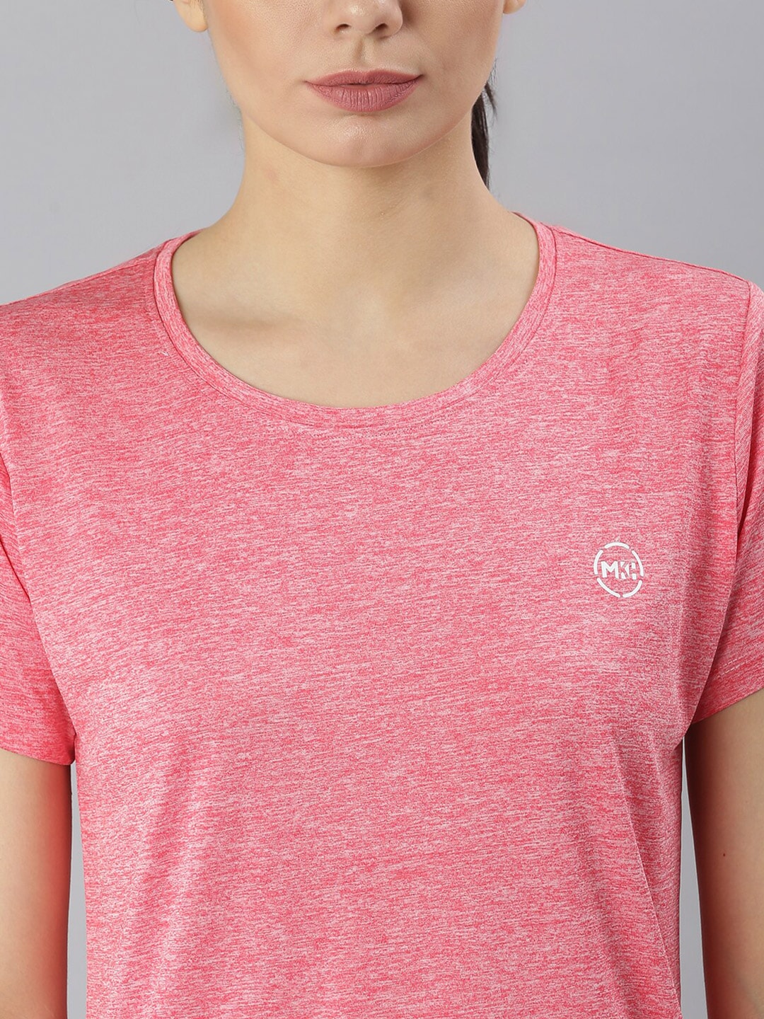 MKH Women Coral Dri-FIT Sports T-shirt - Distacart