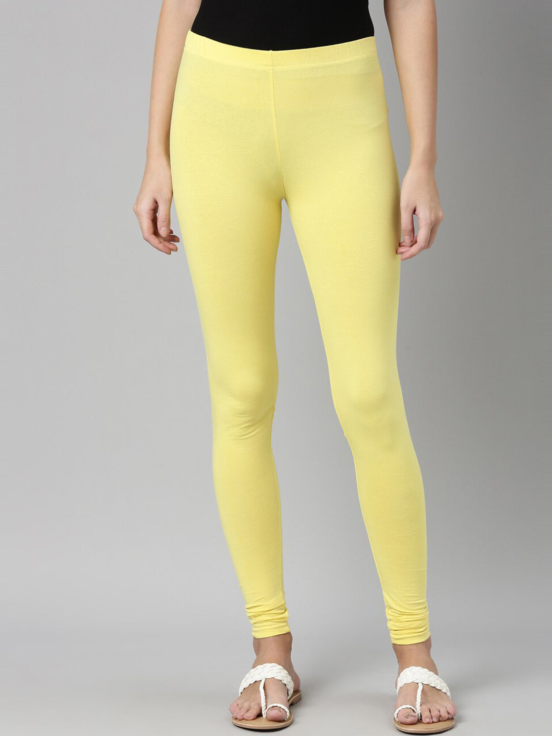 Souchii Slim Fit Churidar-Length Leggings - Distacart