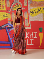 Thumbnail for Tikhi Imli Ethnic Motifs Printed Cotton Ready to Wear Saree - Distacart