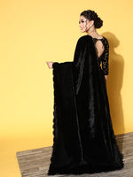 Thumbnail for Mitera Solid Saree with Embroidered border - Distacart