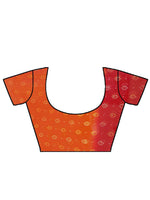Thumbnail for Kalini Red & Yellow Poly Georgette Embroidered Bandhani Saree - Distacart