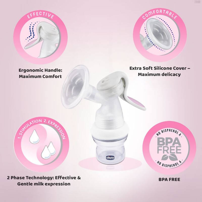 Chicco Natural Feeling Manual Breast Pump - Distacart