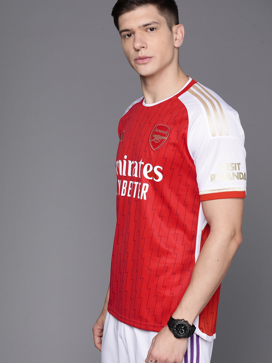 Adidas Men Arsenal Football Club H Printed Aeroready T-shirt - Distacart