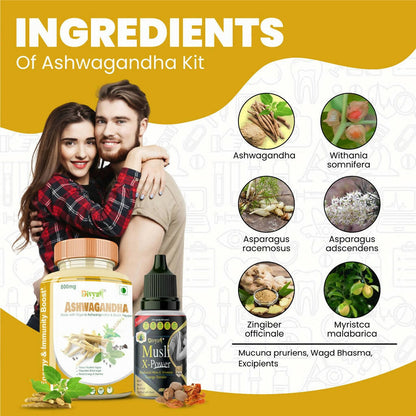 Divya Shree Ashwagandha Capsule & Musli Oil Combo - Distacart