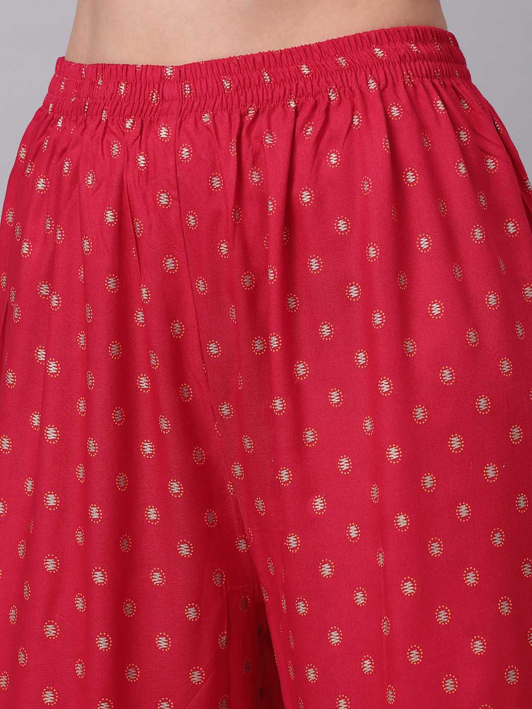 Kalini Women Pink Empire Gotta Patti Kurta with Palazzos - Distacart