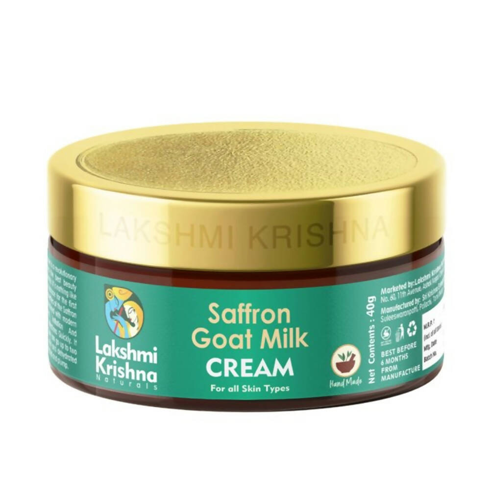 Lakshmi Krishna Naturals Saffron Goat Milk Cream - Distacart