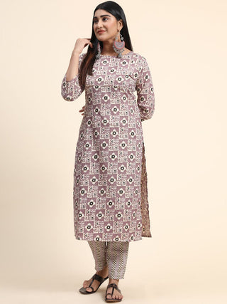 Kalini Women Ethnic Motifs Printed Kurta with Palazzos - Distacart
