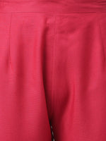 Thumbnail for Khushal K Women Maroon & White Yoke Design Kurta with Palazzos - Distacart