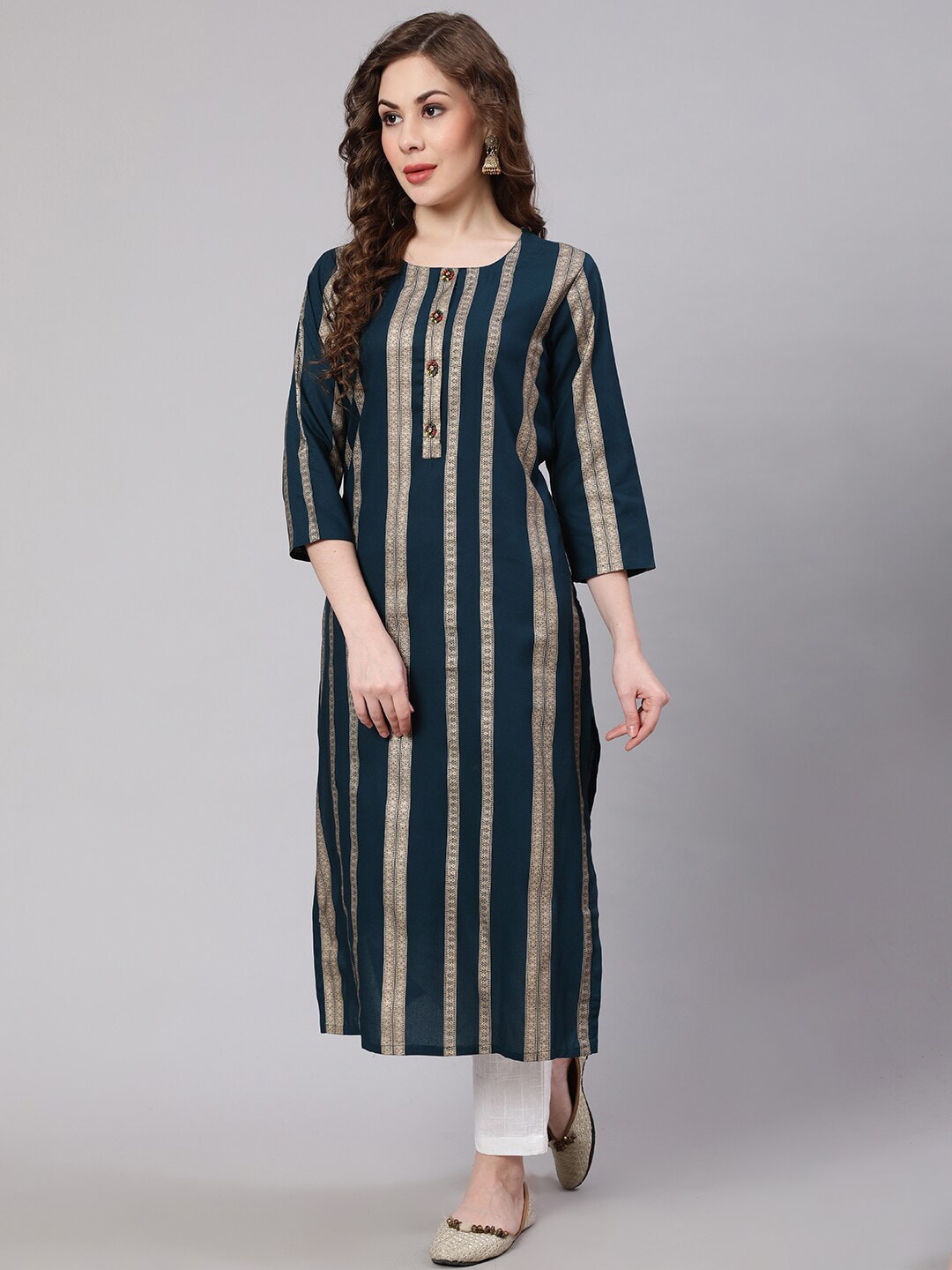 Kalini Women Striped Kurta - Distacart