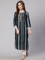 Thumbnail for Kalini Women Striped Kurta - Distacart