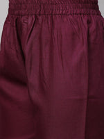Thumbnail for Kalini Women Burgundy Ethnic Motifs Printed Kurta with Trousers & With Dupatta - Distacart