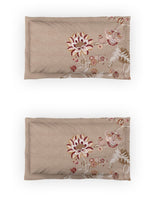 Thumbnail for DDecor Grey & Maroon Ethnic Motifs 140 TC Cotton Queen Bedsheet with 2 Pillow Covers - Distacart