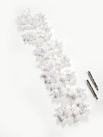 Thumbnail for Panash Women Silver-Toned & White Embellished Tiara - Distacart