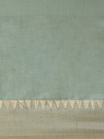 Thumbnail for Kalini Green & Golden Solid Woven Design Saree - Distacart