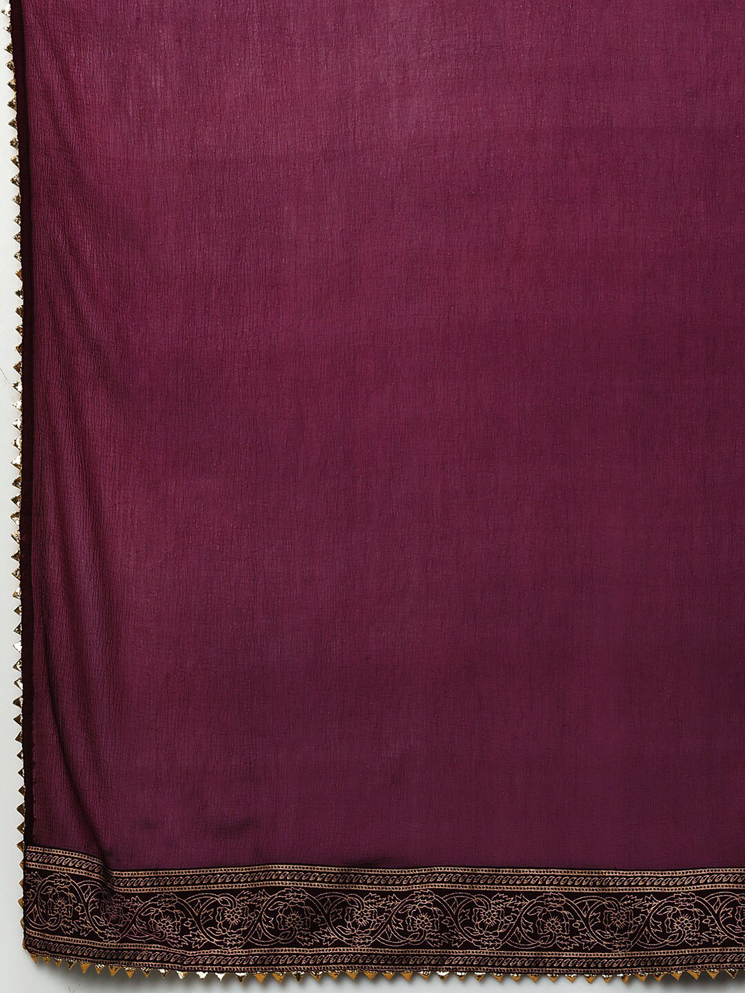 Kalini Women Burgundy Ethnic Motifs Printed Kurta with Trousers & With Dupatta - Distacart