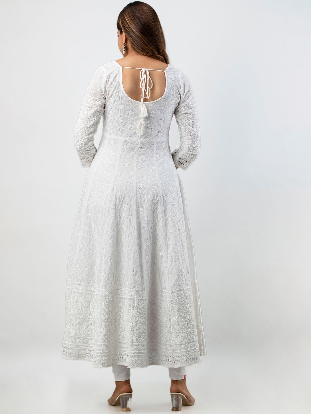 Kalini Women Ethnic Motifs Thread Work Floral Anarkali Kurta - Distacart