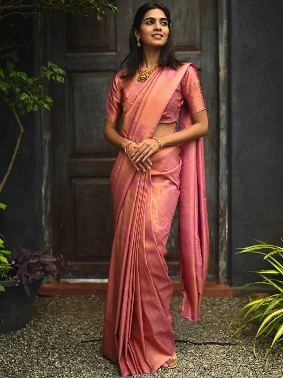 Kalini Silk Blend Kanjeevaram Saree - Distacart