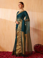 Thumbnail for Kalini Woven Design Zari Banarasi Saree - Distacart