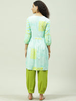 Thumbnail for Biba Sequin Embroidered Cuff Sleeves Thread Work Kurta - Distacart