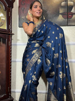 Thumbnail for Kalini Woven Design Zari Saree - Distacart