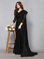 Thumbnail for Kalini Sheer Embellished Brasso Saree - Distacart