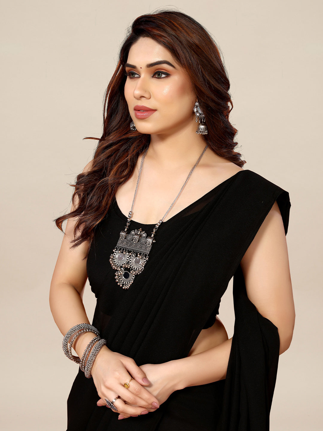 Kalini Pure Georgette Saree - Distacart
