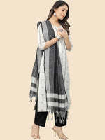 Thumbnail for Kalini Ethnic Motifs Printed Thread Work Pure Cotton Kurta with Trousers & With Dupatta - Distacart