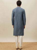 Thumbnail for Manyavar Ethnic Motif Embroidered Mandarin Collar Kurta With Pyjamas - Distacart