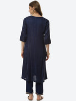 Thumbnail for Biba Women Embroidered Kurta with Trousers - Distacart