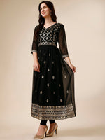 Thumbnail for Kalini Ethnic Motifs Embroidered Georgette Kurta - Distacart