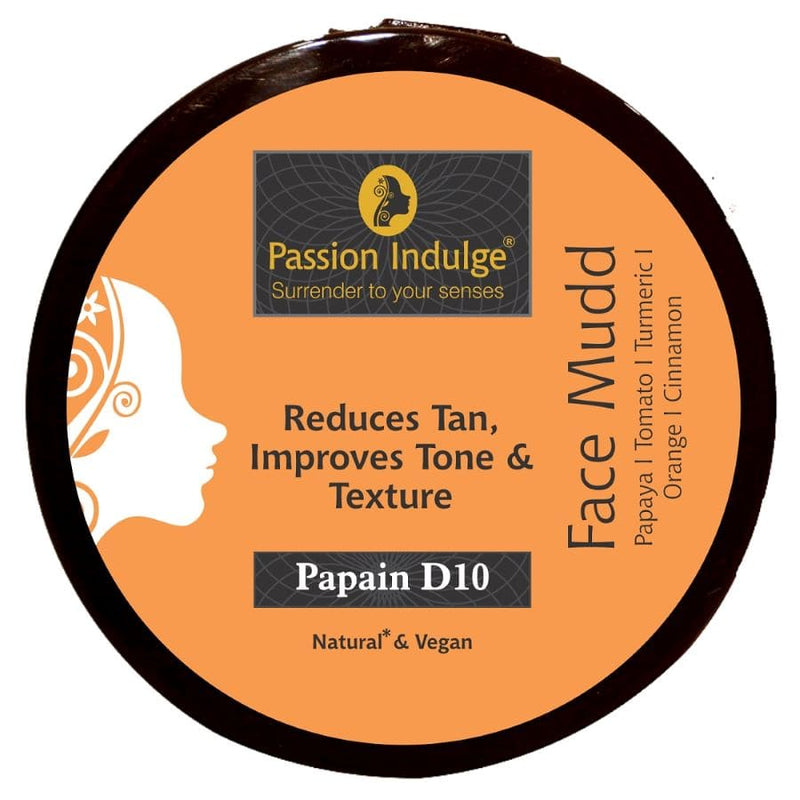 Passion Indulge Papain D10 Face Mudd Pack For Tan Removal - Distacart