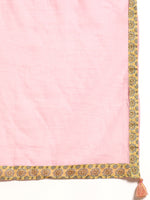 Thumbnail for Sangria Women Yellow & Pink Floral Printed Anarkali Kurta - Distacart