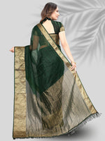 Thumbnail for Kalini Woven Design Zari Organza Banarasi Saree - Distacart